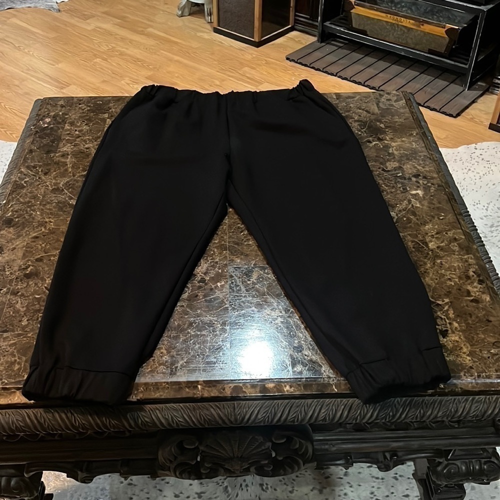 NWT velvet. Black  1X pants. A198